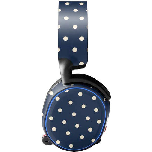 Blue and Cream Polka Dots SteelSeries Arctis 3 Skin